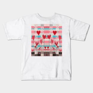 Love Paper Patchwork Kids T-Shirt